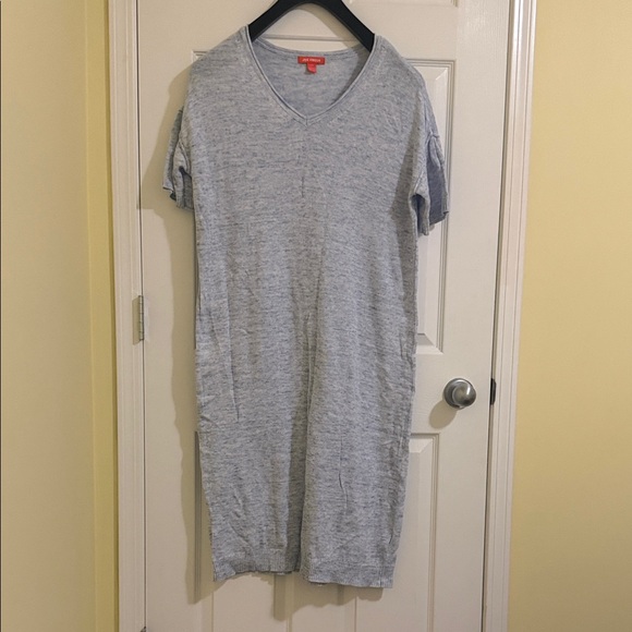 Joe Fresh Heathered Blue V-Neck Tee - Picture 2 of 5